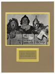 Ray Bolger 10'' x 8'' Signed Photo From ''The Wizard of Oz''