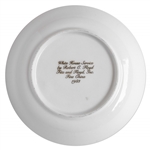 Ronald Reagan Presidential China Dessert BOwl -- Beautiful Design in Navy and Gilt