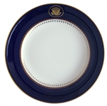 Ronald Reagan Presidential China Dessert BOwl -- Beautiful Design in Navy and Gilt