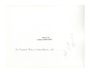 Alfred Eisenstaedt Signed Photo of Vice President Richard Nixon During His 1955 Trip to Central America -- Also With a Slide of Nixon by Eisenstaedt & a Nixon Signed Book