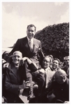 Alfred Eisenstaedt Signed Photo of Vice President Richard Nixon During His 1955 Trip to Central America -- Also With a Slide of Nixon by Eisenstaedt & a Nixon Signed Book