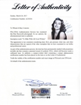 Rita Hayworth Signed 8'' x 10'' Photo, Beautifully Matted in Moire Silk -- With PSA/DNA COA