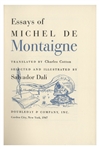 Salvador Dali Signed Signed Limited Edition of ''Essays of Michel de Montaigne'' -- Illustrated by Dali