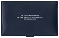 Sir Edmund Hillary & Tenzing Norgay Signed First Day Cover -- With Limited Edition Coin Marking the 25th Anniversary of Everest's First Ascent