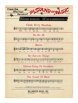 ''The Sound of Music'' Cast Signed Sheet Music -- Signed by Eight Cast Members Including Julie Andrews & the Seven Children -- With PSA/DNA COA