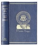 Ronald Reagan Signed Limited Edition of His Speeches, ''Speaking My Mind''