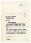 Steve Biko Letter Signed From 1977 -- Regarding the Death of Mapetla Mohapi Who Died in Police Custody in 1976, a Year Before Biko Met the Same Fate