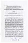 Stephen Breyer Signed Supreme Court Decision of Brown v. Pro Football, Inc. -- The Court Famously Sided With the NFL Against the Players in a Collective Bargaining Dispute