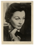 Vivien Leigh Signed Photograph Taken by Angus McBean