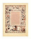 Walt Disney Signed Copy of the Disney book ''Treasury'' -- Large Signature Measures Over 8'' Long