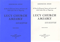 Gertrude Steins Lucy Church Amiably First Edition -- Scarce Book by the Author Who Coined the Term Lost Generation
