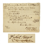 Revolutionary War Document Regarding the Siege of Boston -- Receipt for Lodging of Troops Who Fought at Bunker Hill