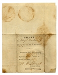 Georgia Gold Lottery Deed From 1832 -- Following the Georgia Gold Rush of 1829 & Ushering in the Trail of Tears
