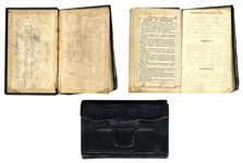 1863 Diary by 21st Indiana Light Artilleryman With Heavy Battle Content -- Battles of Chickamauga, Browns Ferry & Fort Donelson -- ...found the boys burying the dead Rebles killed...