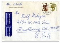 Karl Donitz Autograph Letter & Accompanying ''Donitz'' Signed Cover -- WWII German Admiral Expresses Thanks for Gift of Model Ship