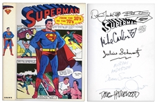 Superman From the 30s to the 70s -- Signed by 9 of Supermans Contributors Including Illustration Team Curt Swan & Murphy Anderson & Death of Superman Artists Janke and Bogdanove