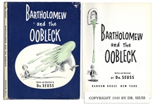 Dr. Seuss Bartholomew and the Oobleck First Edition, First Printing With First Printing Dust Jacket