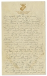 Rene Gagnon 1944 WWII Autograph Letter Twice Signed -- ''...I'd even go over the hill [AWOL] and go to Manchester to see you if you wanted me to, but I know you don't want me to...''