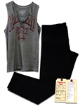 Jennifer Lopez Screen-Worn Hero Harvard T-Shirt & Leggings From Romantic Comedy The Backup Plan