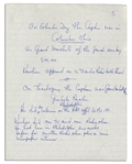Handwritten Document Chronicling Bob Keeshan's Appearances Promoting ''Captain Kangaroo'' in 1974 -- From the Bob Keeshan Estate