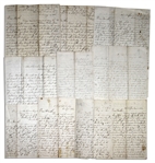 81 Letter Lot by Civil War Soldier -- Gettysburg Content -- ''...I have almost forgotten what it is that has brought me here; to kill and destroy human beings...''