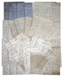 81 Letter Lot by Civil War Soldier -- Gettysburg Content -- ''...I have almost forgotten what it is that has brought me here; to kill and destroy human beings...''