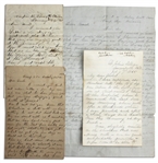 Letter Lot by Two Civil War Soldiers -- ''...the rebel cavaliers did brave our pickets...It was about 4,000 men together and it was so still that you can hear a pin fall...''