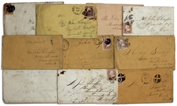 Letter Lot by Two Civil War Soldiers -- ''...the rebel cavaliers did brave our pickets...It was about 4,000 men together and it was so still that you can hear a pin fall...''