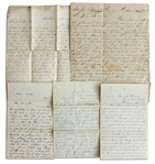 Letter Lot by Two Civil War Soldiers -- ''...the rebel cavaliers did brave our pickets...It was about 4,000 men together and it was so still that you can hear a pin fall...''