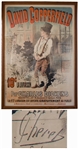 Large 19th Century Lithographic Poster of David Copperfield by Jules Cheret, Advertising the 1885 French Edition -- Measures 33.5 x 48