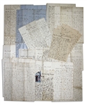 81 Letter Lot by Civil War Soldier -- Gettysburg Content -- ''...I have almost forgotten what it is that has brought me here; to kill and destroy human beings...''