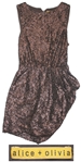 Sheryl Crow Personally Owned Brown Sequined Party Dress by Alice + Olivia
