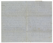 40th Virginia Infantryman Civil War Letter: ''...a spy had just passed through our camp, having crossed over at Mathias' point, on his way from Washington to report to General Holmes...''