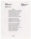 67th Academy Awards Presentation ''Final Draft'' Script -- With Detailed Schedule, Staff List, Rundown & Script