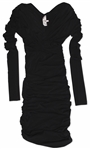 Kim Kardashian Owned Long Sleeve Black Dress