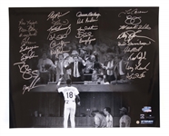 1986 Mets Team-Signed 20 x 16 Photo -- With Steiner COA