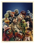 Jim Henson 8 x 10 Signed Photo Surrounded by His Muppets