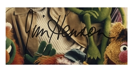 Jim Henson 8'' x 10'' Signed Photo Surrounded by His Muppets