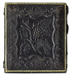 Rare Sixth-Plate Daguerreotype of a Small Child -- Full Case With ''Bird and Grapevine Variant'' Design by Rinhart
