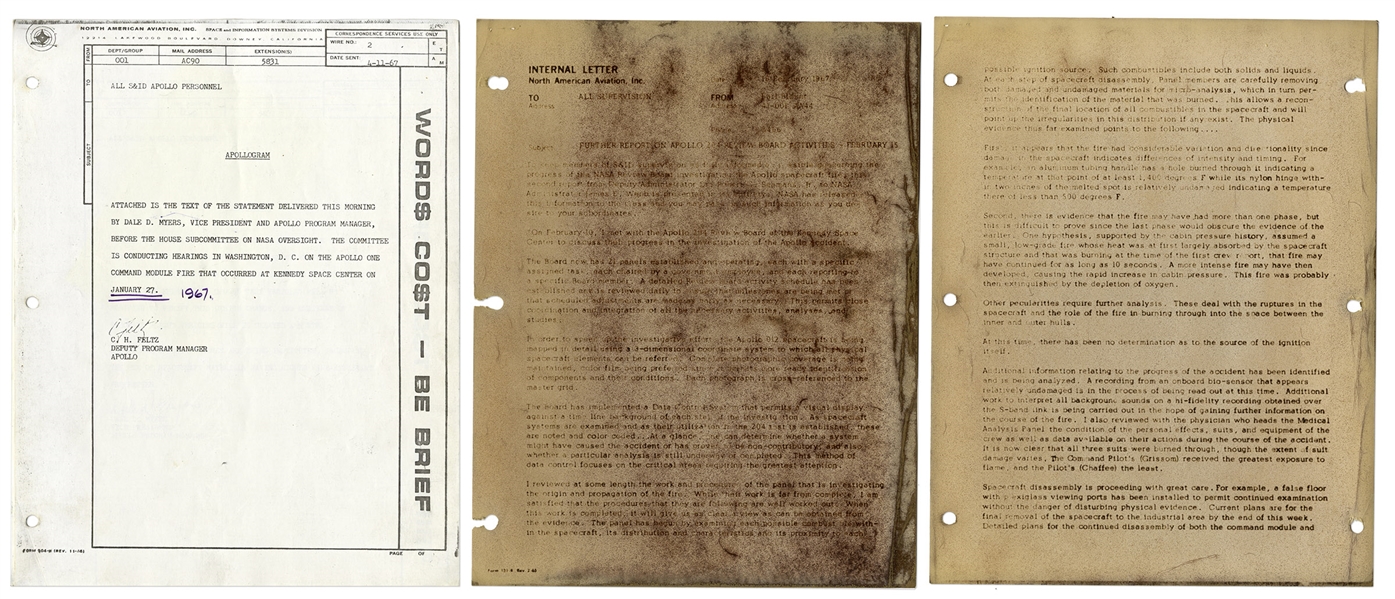 Lot Detail - Apollo 1 Fire Investigation Photos -- Forty-One 8'' x 10 ...