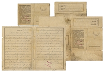Auschwitz Concentration Camp Letter From 1944 -- ...I do not need my wifes address. I only wanted to know where she is and what she and the children are doing...