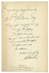 B.C. Forbes Signed First Edition of His Book, ''101 Unusual Experiences'' -- Inscribed to General Motors CEO Alfred Sloan, ''May you enjoy many, many Happy Experiences''
