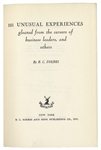 B.C. Forbes Signed First Edition of His Book, ''101 Unusual Experiences'' -- Inscribed to General Motors CEO Alfred Sloan, ''May you enjoy many, many Happy Experiences''
