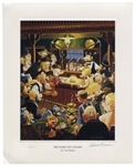 Disney Animator Carl Barks Signed Limited Edition Lithograph of The Goose Egg Nugget -- Scrooge McDuck Displays His Golden Nugget