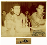 Che Guevara Signed Photo -- A souvenir photo to remember the resounding time / Che