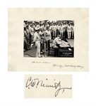 Admiral Chester Nimitz 14 x 11 Twice-Signed Photo of the Japanese Surrender -- Near Fine & Uninscribed