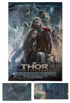 Chris Hemsworth & Tom Hiddleston Signed Thor Poster -- Measuring 27 x 40