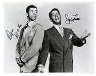 Dean Martin & Jerry Lewis 14'' x 11'' Signed Photo