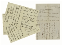 Edith Bolling Wilson Lot of 3 Autograph Letters Signed as First Lady Just After President Wilsons Stroke, as She Hid the Presidents Condition -- ...the doctors are keeping him so quiet...