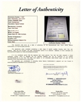 Elizabeth Taylor Signed Deed for her Los Angeles Home -- With JSA COA